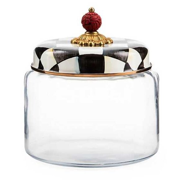 MacKenzie-Childs Courtly Check Medium Kitchen Canister - Picture 1 of 1